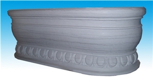 St-008, White Marble Bathtub