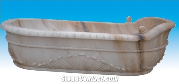 St-009, Beige Marble Bathtub