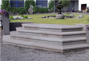 Mayener Basaltlava Staircase Made Of Massive Block Steps