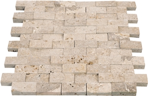 Light Pearl Collection, Light Cream White Travertine Mosaic