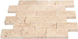 Light Pearl Collection, Light Cream White Travertine Mosaic