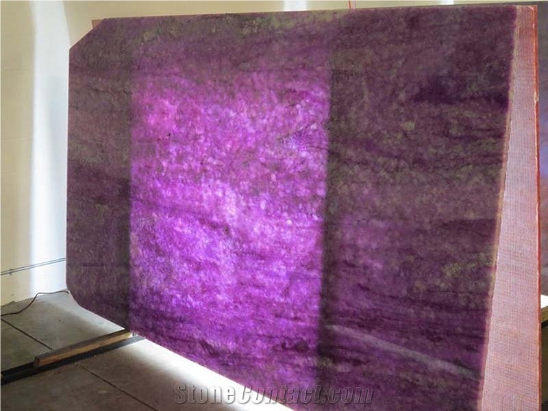 Gems Quartz Crystals in Slabs