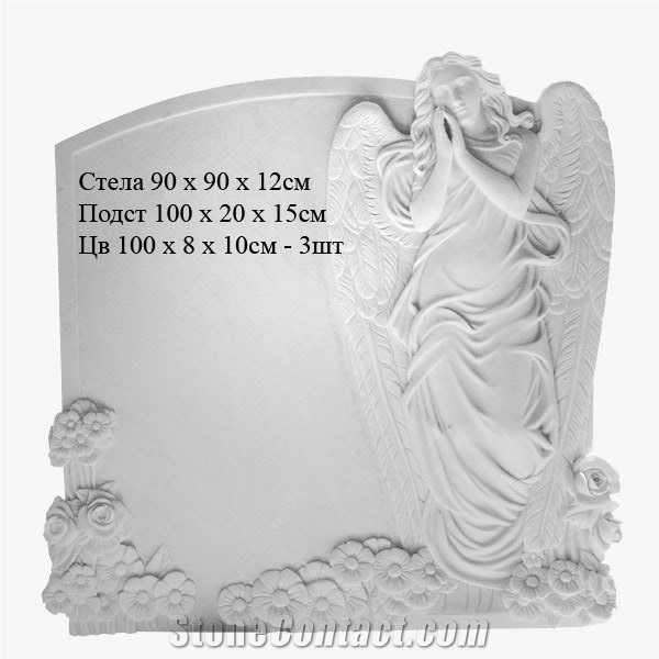 Monument & Tombstone Im02, Han White Marble Monument & Tombstone