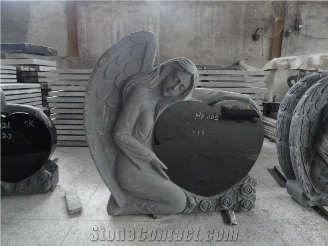 Monument & Tombstone Im13, Shanxi Black Granite Monument & Tombstone