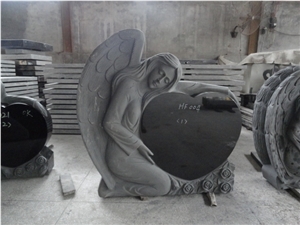 Monument & Tombstone Im13, Shanxi Black Granite Monument & Tombstone
