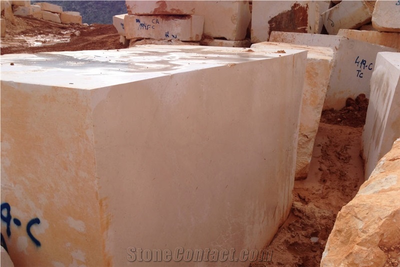 Crema Nacar Marble Blocks