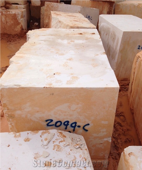 Crema Nacar Marble Blocks