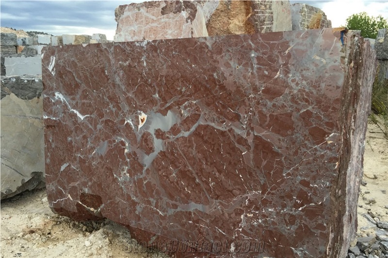 Rojo Cehegin Marble Blocks