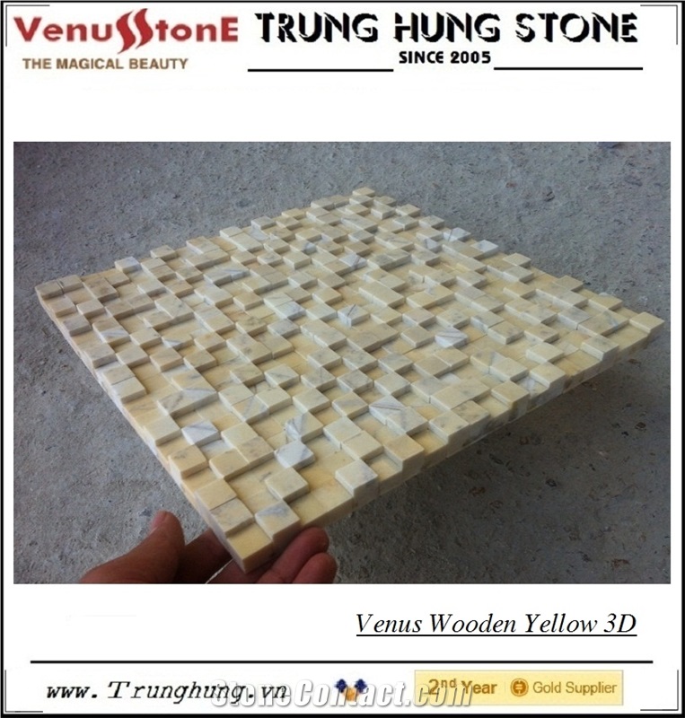 Vietnam 3D Yellow Wall Panel