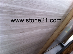 Chinese Cheap Wood Vein Marble Slabs, China White Wood Marble