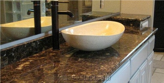 Dark Emperador Marble Fireplace,Spain Brown Marble