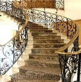 Dark Emperador Marble Stairs & Steps, High Quality Dark Emperador Marble