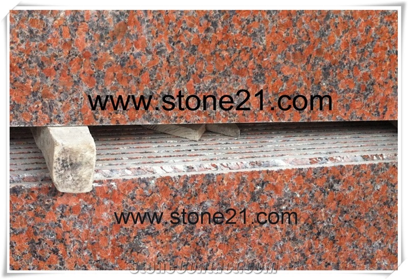 Maple Red Granite Tiles and Slabs, China Red Granite Slabs