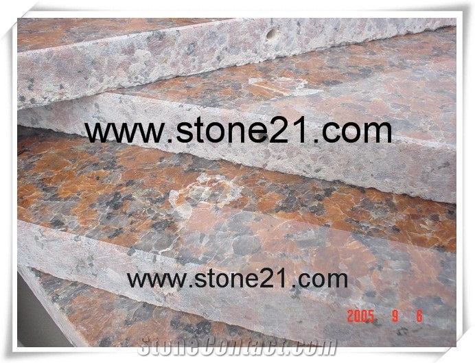 Maple Red Granite Tiles and Slabs, China Red Granite Slabs