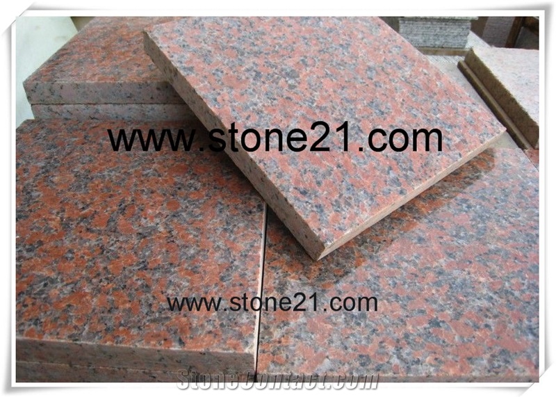 Maple Red Granite Tiles and Slabs, China Red Granite Slabs