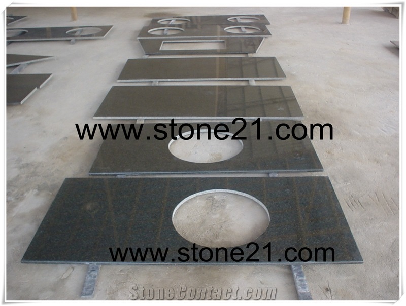Pearl Green Granite Countertop, High Quality Of Green Pearl Granite