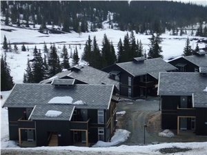 Black Slate Roofing Tiles Project, Roof Project