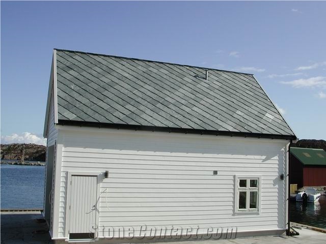 Grey Slate Roofing Tiles Project, Roof Project