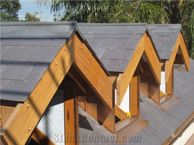 Grey Slate Roofing Tiles Project, Roof Project