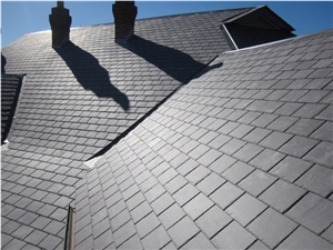 Grey Slate Roofing Tiles Project, Roof Project