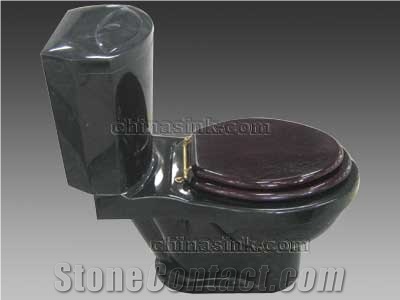 Absolute Black Granite Toilet