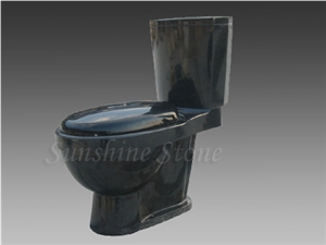 Absolute Black Granite Toilet