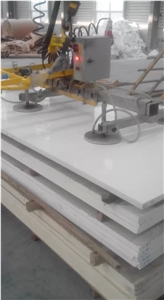 Pure White Quartz Big Slabs 2cm & 3cm for Wall & Inside Floor & Contertop