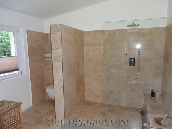Classic Light Travertine Polished Wall and Floor Tiles