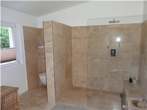 Classic Light Travertine Polished Wall and Floor Tiles