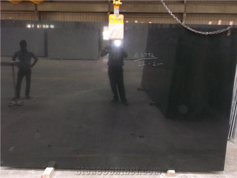 Indian Black Slabs & Tiles, Absolute Black Granite Slabs & Tiles, Floor Tiles, Wall Tiles