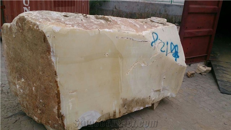 Afganistan White Onyx Blocks, Afghanistan White Translucent Onyx Alabaster