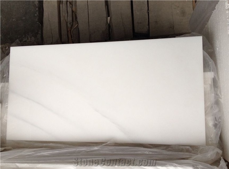 China Calacatta Oro Pure White Snow Marble Slabs, High Glossy Tile, China Absolute White Marble Panel Translucent for Bathroom Walling,Floor Covering