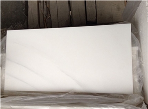 China Calacatta Oro Pure White Snow Marble Slabs, High Glossy Tile, China Absolute White Marble Panel Translucent for Bathroom Walling,Floor Covering