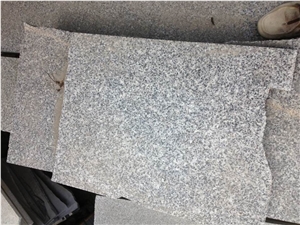 G655 Hazel White Granite Flamed Tiles,Rice Grain White Grey Granite, Flamed Grey Granite Slabs Machine Cutting Panel