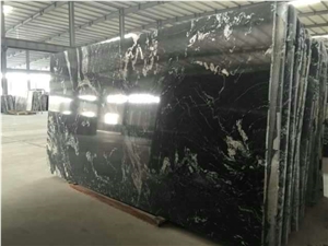 New Jet Mist Cosmos Black Granite Slab,China Black Swan Granite Tiles with Grey Sand Veins for Floor Covering,Exterior Building Wall Cladding