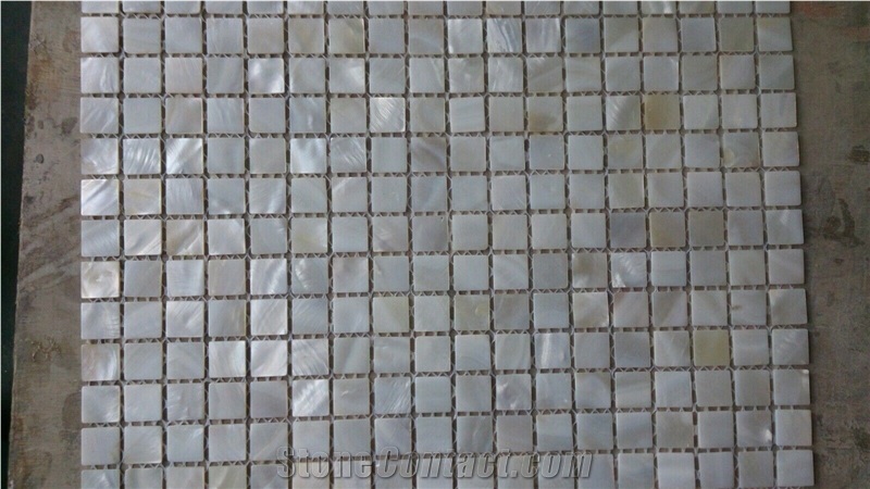 White Chipped, Mother Of Pearl Sea Shell Mosaic Polished for Bathroom Walling,Floor Covering Mosaic Art Pattern