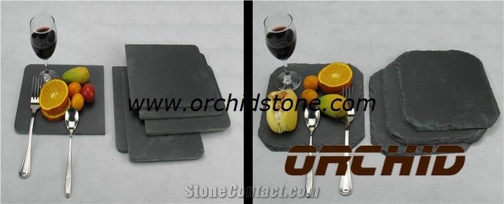 Black Slate Mats Table