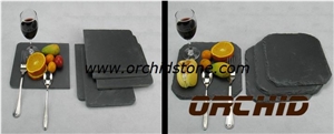 Black Slate Mats Table