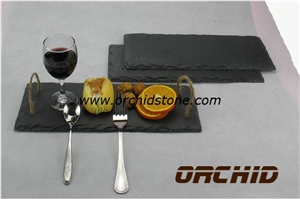 Etched Slate Mats Table