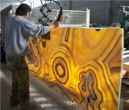 Onyx Ambra Blocks, Yellow Onyx Mexico Blocks