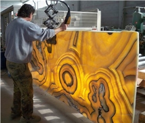 Onyx Ambra Blocks, Yellow Onyx Mexico Blocks