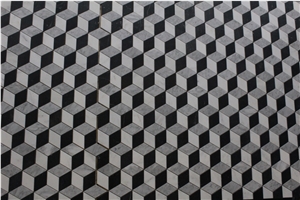 Rhombus Marble Mosaics, Rhombus Mosaic Tiles, China Oriental White Marble Mosaics Rhombus Marble Mosaics, Rhombus Mosaic Tiles, China Oriental White Marble Mosaics