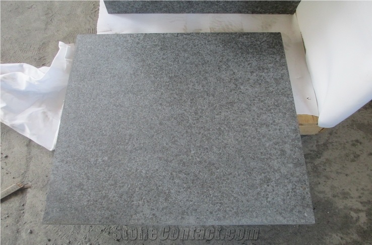Black Basalt G684 Flamed Tile, China Black Basalt