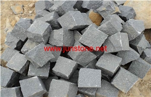 G654 Cube, G654 Paving Stone, Padang Dark Grey Granite Cube Stone & Pavers