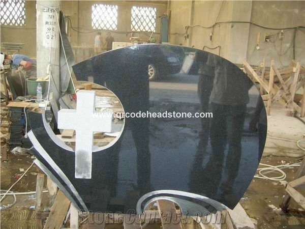 G654 Headstone, G654 Gravestone, G654 Tombstone, Dark Grey Monument, G654 Granite Gravestone