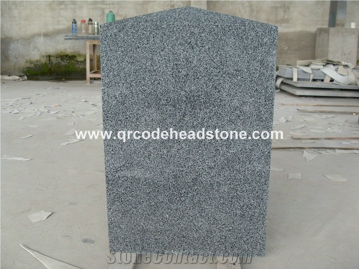 G654 Headstone, G654 Gravestone, G654 Tombstone, Dark Grey Monument, G654 Granite Gravestone