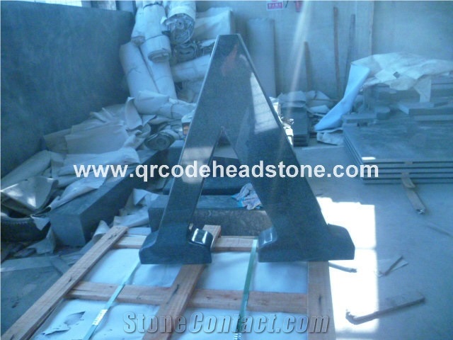 G654 Headstone, G654 Gravestone, G654 Tombstone, Dark Grey Monument, G654 Granite Gravestone