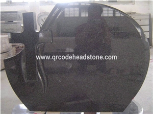 G654 Headstone, G654 Gravestone, G654 Tombstone, Dark Grey Monument