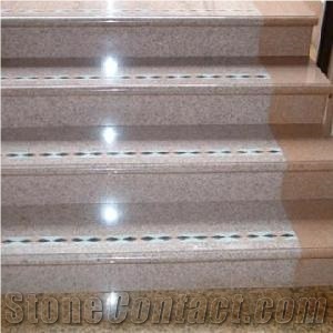 Granite Polished Stairs Building Stones, Grey Granite Stairs & Steps