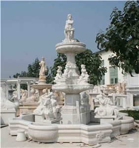 White Marble Fountain White Marble Fountain